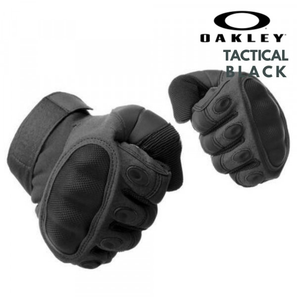 Тактически ръкавици OAKLEY BLACK FULL, L-XL - за спорт, лов, туризъм , мотоциклетизъм, патрул и бой